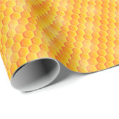 Golden Honeycomb Pattern Cadeaupapier (Rol Hoek)