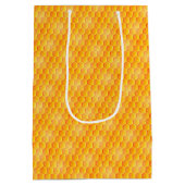 Golden Honeycomb Pattern Medium Cadeauzakje (Achterkant)