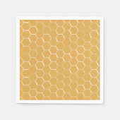Golden Honeycomb Pattern Servet (Voorkant)