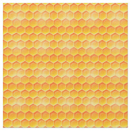 Golden Honeycomb Pattern Stof