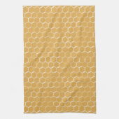 Golden Honeycomb Pattern Theedoek (Verticaal)