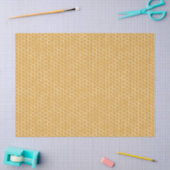 Golden Honeycomb Pattern Tissuepapier (Craft)