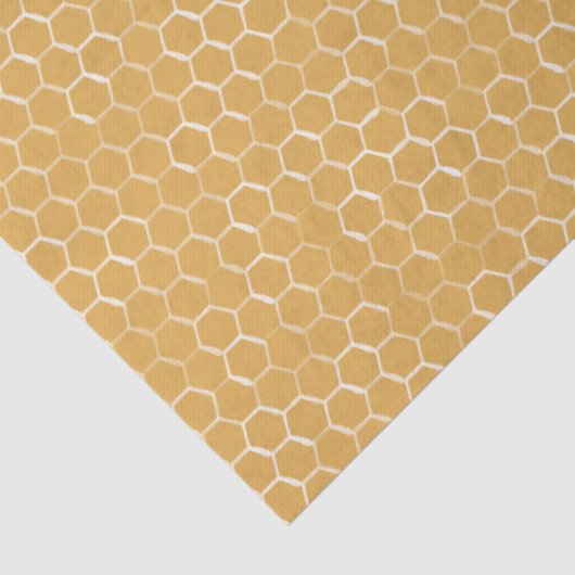 Golden Honeycomb Pattern Tissuepapier (Detail)