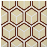 Golden Honeycomb Print Fabric Stof (Swatch)