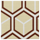 Golden Honeycomb Print Fabric Stof (Close Up)