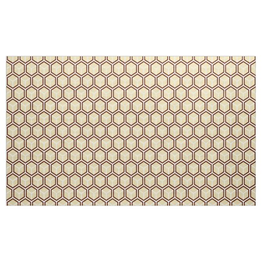 Golden Honeycomb Print Fabric Stof (Yard (91,4 cm))