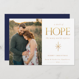 Golden Hope-fotokerstkaart