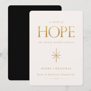 Golden Hope-kerstkaart