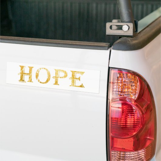 Golden Hope Tekst Bumpersticker (Op Truck)