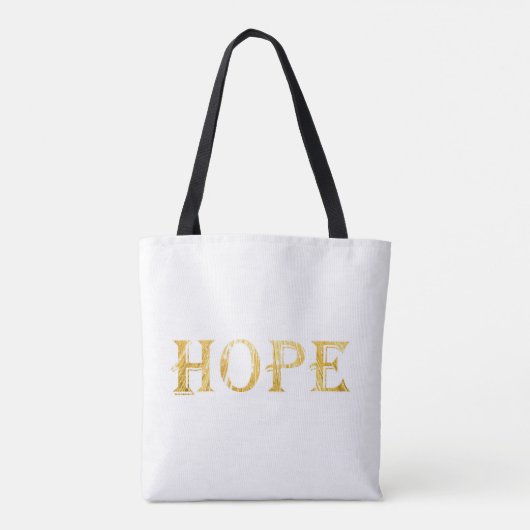Golden Hope Tekst Canvas tas (Achterkant)