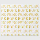 Golden Hope Tekst Verpakkingspapier, 30 in x 6 ft Cadeaupapier (Vlak)