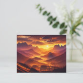 Golden Horizon - Briefkaart (Staand voorkant)