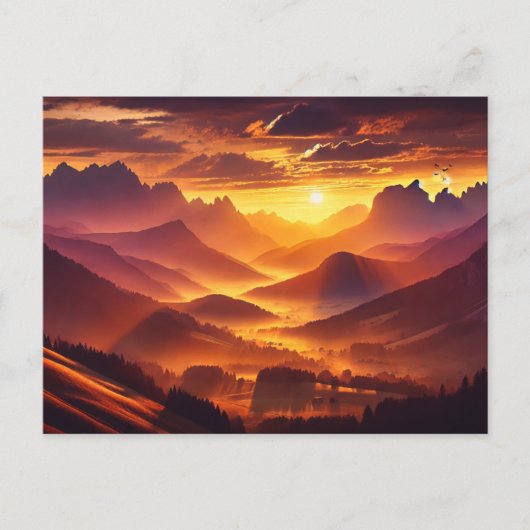 Golden Horizon - Briefkaart (Voorkant)