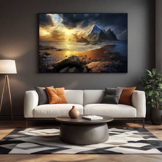 Golden Horizon Canvas Afdruk