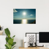 Golden Horizon | Dingli Cliffs Malta Seascape Poster (Thuiskantoor)