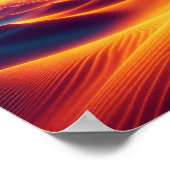 Golden Horizon Sunset Desert Glow Dream Poster (Hoek)