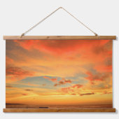 Golden Horizon Sunset Wall Hanging Art Hangend Wandkleed (Voorkant)