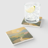 Golden Horizon Trail Stenen Onderzetter (Zijkant)