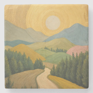 Golden Horizon Trail Stenen Onderzetter