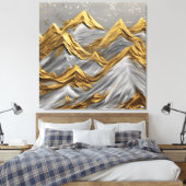 Golden Horizons Canvas Afdruk (Insitu (Slaapkamer))
