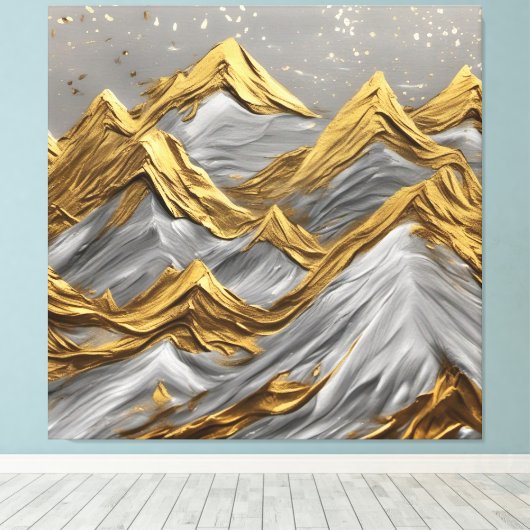 Golden Horizons Canvas Afdruk (Insitu (Houten vloer))