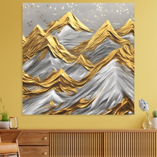 Golden Horizons Canvas Afdruk (Insitu (Woonkamer))