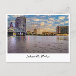 Golden Horizons: De skyline van Jacksonville bij z Briefkaart