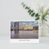 Golden Horizons: De skyline van Jacksonville bij z Briefkaart (Staand voorkant)