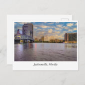 Golden Horizons: De skyline van Jacksonville bij z Briefkaart (Voorkant / Achterkant)