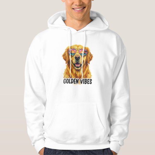Golden Horizons: The Retro Sunset Aviator Tee Hoodie (Voorkant)