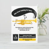 Golden Horn Invitation Kaart (Staand voorkant)