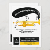 Golden Horn Invitation Kaart (Voorkant / Achterkant)