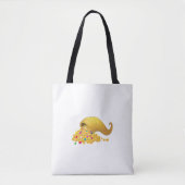 Golden Horn van Plenty op White Tote Bag (Voorkant)