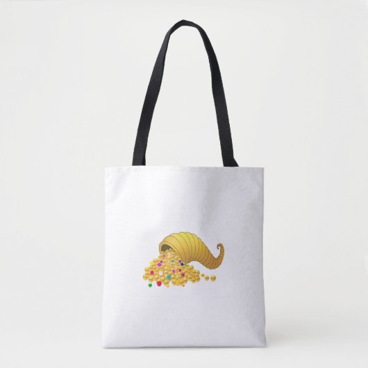 Golden Horn van Plenty op White Tote Bag (Voorkant)