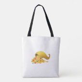 Golden Horn van Plenty op White Tote Bag (Achterkant)