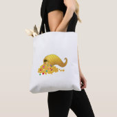 Golden Horn van Plenty op White Tote Bag (Dichtbij)