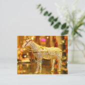 Golden Horse Briefkaart (Staand voorkant)