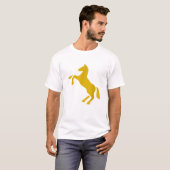 Golden Horse Design Grappig T-shirt Schattige Heng (Voorkant volledig)