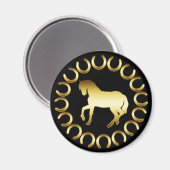 GOLDEN HORSE MAGNEET (Voorkant / Achterkant)
