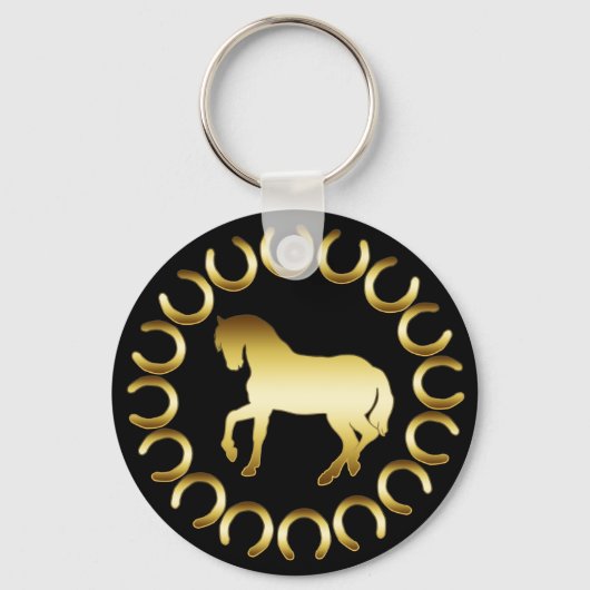 GOLDEN HORSE SLEUTELHANGER (Voorkant)
