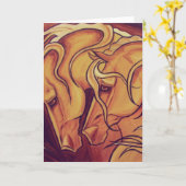 Golden Horses Kaart (Gele Bloem)