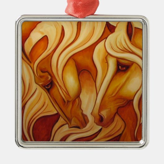 Golden Horses Ornament (Voorkant)