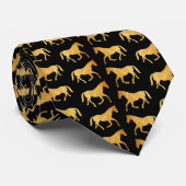 Golden Horses Stropdas (Opgerold)