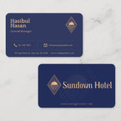 Golden Hotel Professional Manager Visitekaartje (Voorkant / Achterkant)