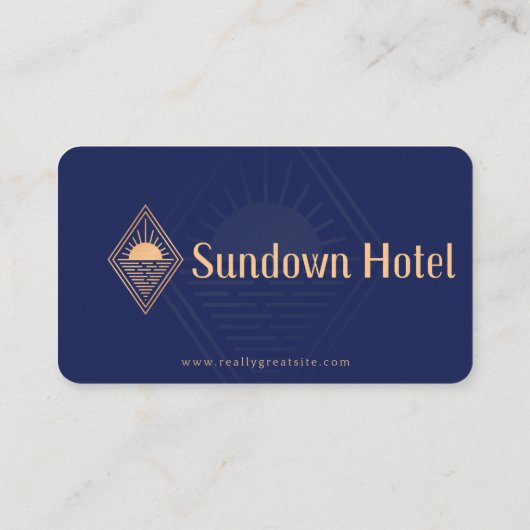 Golden Hotel Professional Manager Visitekaartje (Achterkant)