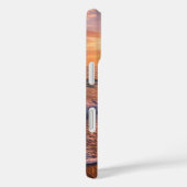 Golden Hour Beach Waves Photo Monogram iPhone Case (Achterkant / Rechts)