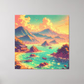 Golden Hour bij de baai Canvas Afdruk (Voorkant)