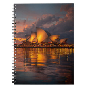 Golden Hour bij het Sydney Opera House Notitieboek