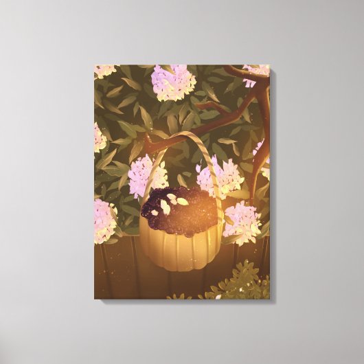 Golden Hour Blackberry Basket Canvas (Voorkant)