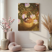 Golden Hour Blackberry Basket Canvas Afdruk